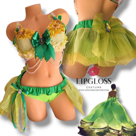 Sexy Green Princess Tiana, Women's Halloween Costume, Fairytale, Cartoon  Princess , Adult Themewear - Etsy