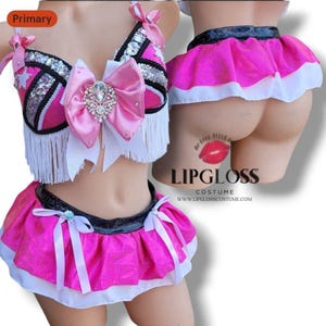 Ready to Ship Sexy Pink Cheerleader, Sporty Girl Football Fan, Cheer Squad, Dancer, Performer, Woman&#39;s Halloween Costume