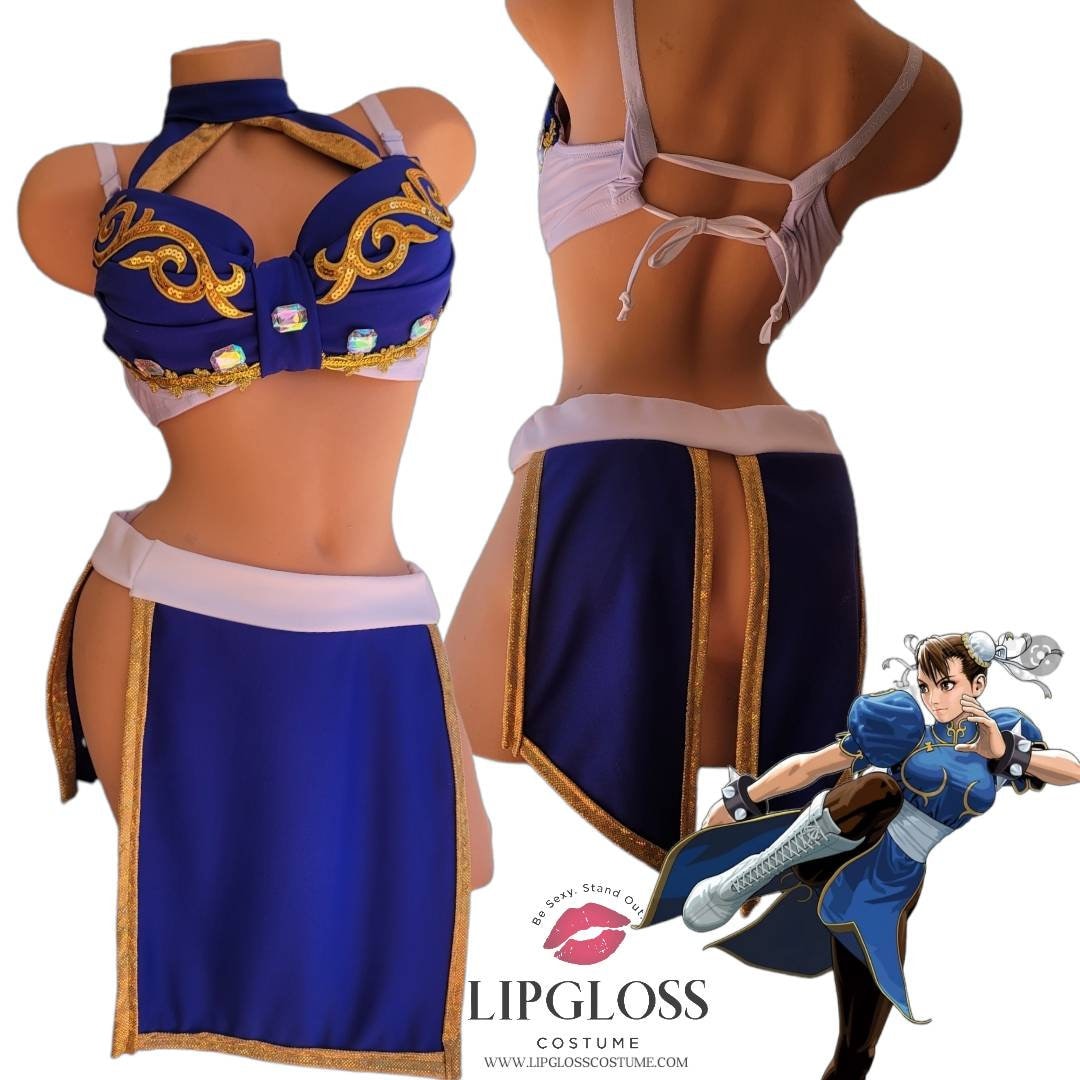 Sexy Chun Li Costume Woman Street Fighter Costume Ninja picture