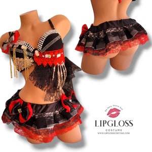 Traje de pirata sexy, traje de rave pirata, traje de pirata de mujer, piratas del caribe, día de muertos, día de los muertos