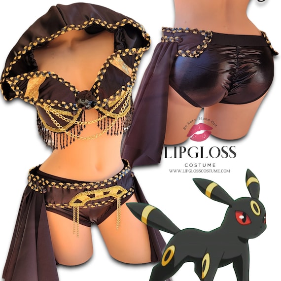 Umbreon From Pokemon Inspired Outfit Rave Wear, Eveee Evolution, Dance,  Adult Halloween Costume, Rave Costume, Cosplay, Anime - Etsy