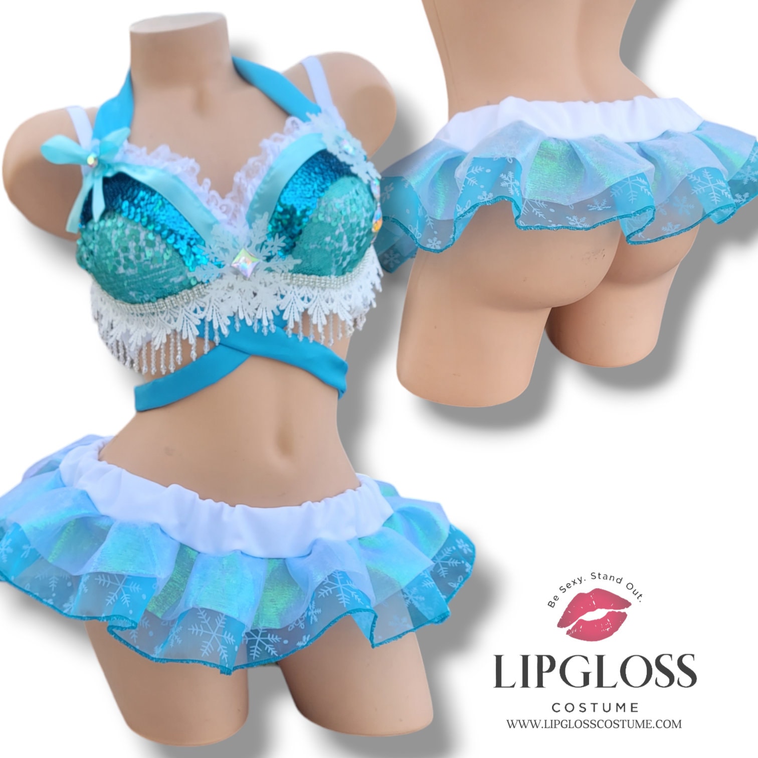 Princess Elsa Rave Costume With Micro Mini Skirt - Sparkle Anime Cosplay-  Cosplay Costume- Halloween - Blue Rave Costume, Theme Rave Outfit - Etsy  Canada