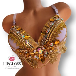 White Egyptian Princess Rave Bra, Greek Rave Bra, Egyptian Princess, Arabian Bra, Arabia, Custom Bra