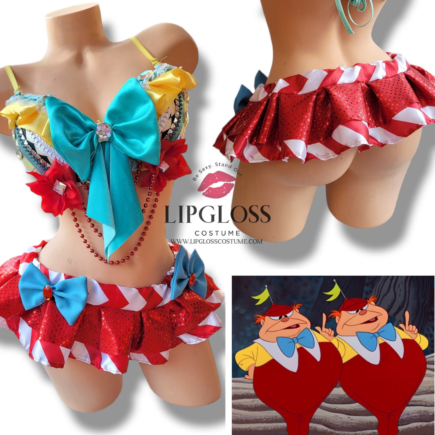 Alice In Wonderland Costume Tweedle Dee - Italia - Foto 11