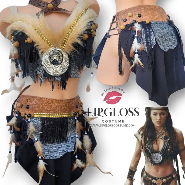 Sexy Gladiator, Warrior princess,Xena, Viking, Sexy Women Costume, Medieval, Cave Woman,  Escape, Savage, Cosplay, Bohemian