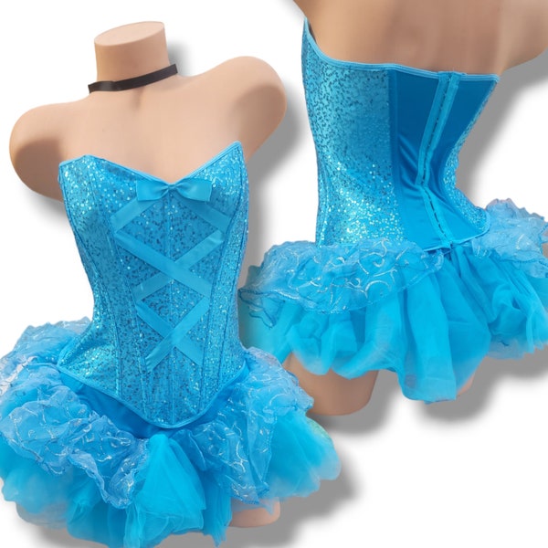Ready to Ship Princess Cindy, Cinderella inspired Costume, Blue Storybook Adult Woman Costume