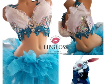 Conejo blanco sexy con tutú - Ropa de fiesta - Beyond Wonderland - Nocturnal Wonderland - Disfraz sexy