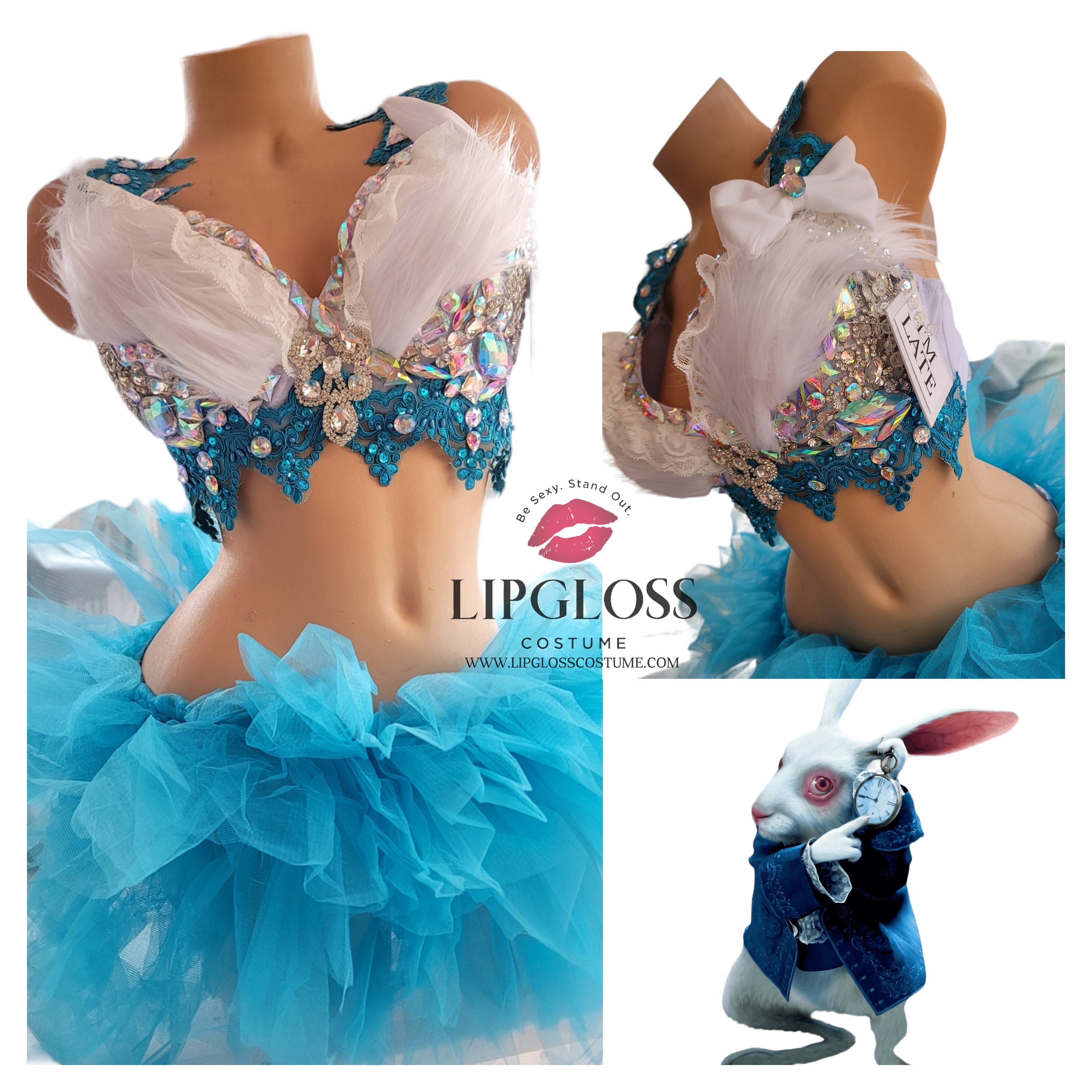 White Rabbit Rave Costume