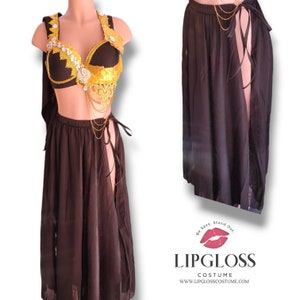 Ready to Ship Black Gold Sexy Egyptian Princess, Queen of the Nile, Cleopatra