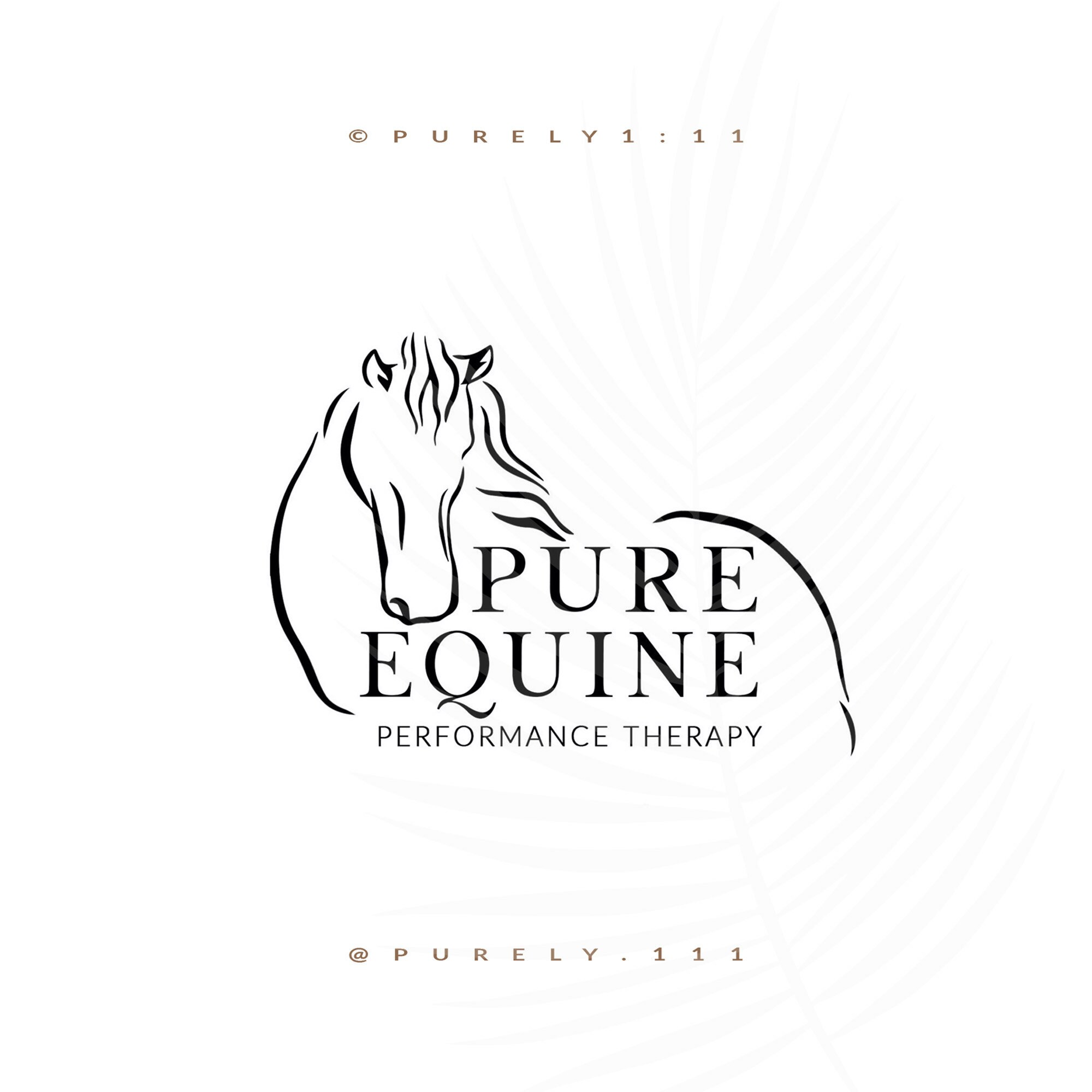 Pure Equine Performance Therapy Vet Horse Veterinarian Modern Etsy