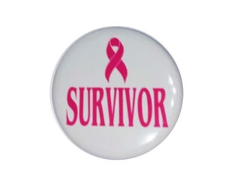 breast cancer survivor breast cancer awareness breast cancer support pink ribbon awareness team pink 2 1/4 inch button