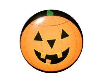 Jack o lantern Halloween pumpkin 2 1/4 inch Halloween button