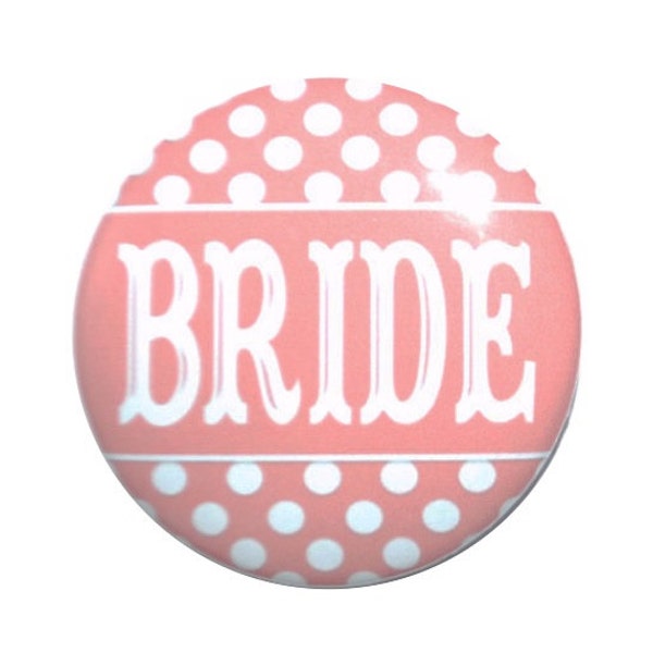 Bride to Be Salmon wedding light coral wedding wedding party mother of the bride 2 1/4 inch pinback button