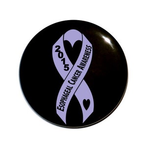 Esophageal Cancer Awareness, Periwinkle ribbon, awareness button, awareness ribbon, cancer support ribbon ,2 1/4 inch button