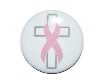breast cancer awareness breast cancer support pink ribbon awareness 2 1/4 inch button