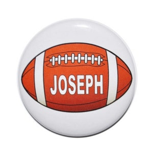 Personalized Football Pin, Tailgating, Football Theme, Football Party ...