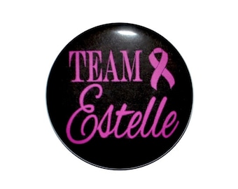 Breast cancer, Cancer awareness, Breast cancer support, Pink ribbon, awareness, Team pink, Fight Cancer,  2 1/4 inch button,