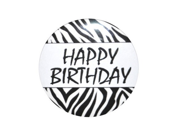 Zebra Happy Birthday Banner Printable Animal Print Leopard Zebra