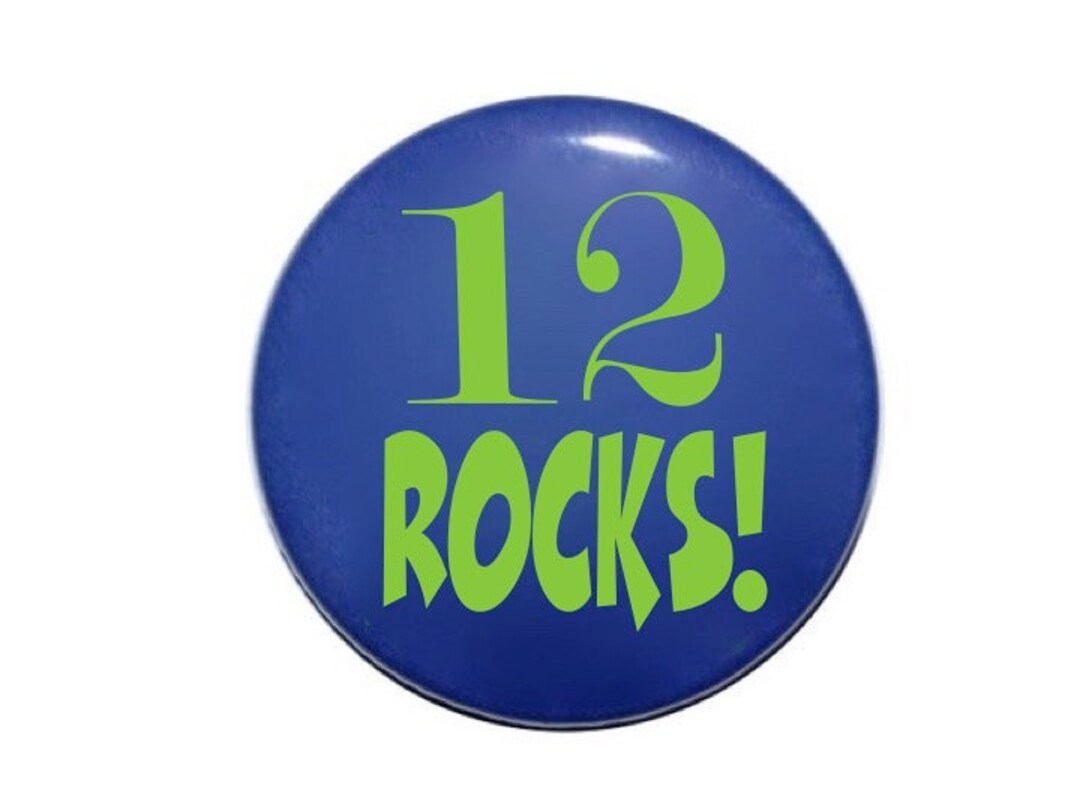 12 Rocks, 12 Years Old, 12th Birthday Button, 12 Years Old, Youth ...