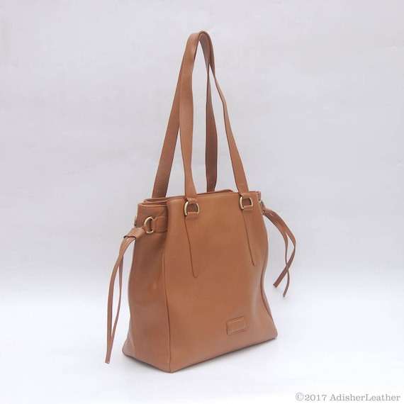 Leather handbag - Camel - Ladies