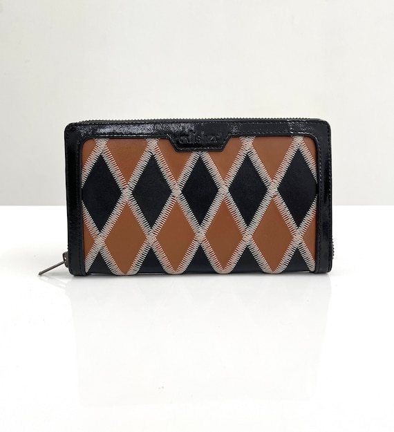 Luxury Diamond Pattern Wallet Clutch Gift for Her Leather Wallet 
