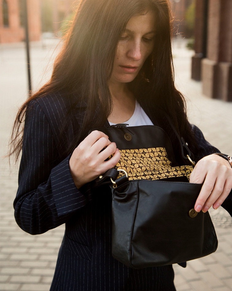 Handwoven Soft Premium Leather Messenger Bag With Tassel on - Etsy