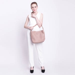 Leather Tote Bag, Hobo Bag with Regulated Handle Adjustable Straps, Leather Large Tote, Shoulder Hippie Bag for Woman, Birthday Gift for Her