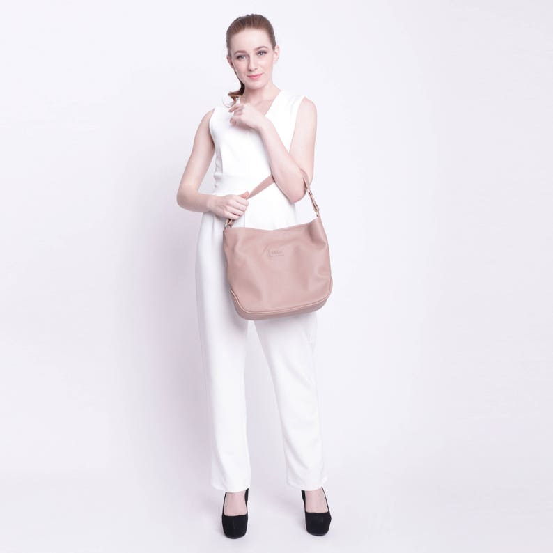 Leather Tote Bag, Hobo Bag with Regulated Handle Adjustable Straps, Leather Large Tote, Shoulder Hippie Bag for Woman, Birthday Gift for Her