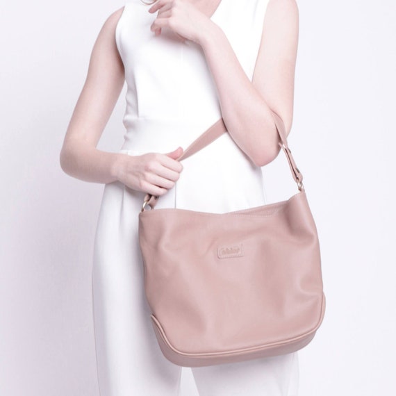 Leather Tote Bag Hobo Bag With Regulated Handle Adjustable 