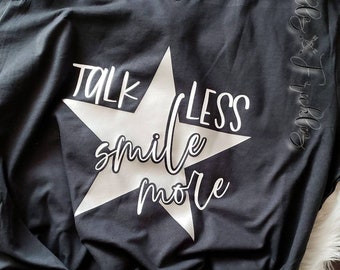 Tshirt // Abbigliamento // Hamilton// "Parla meno, sorridi di più"