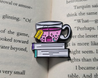 Enamel Pin // Tea & Books