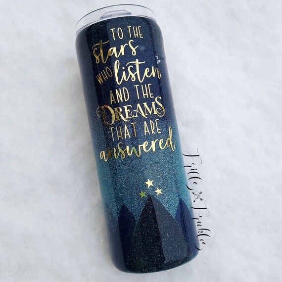 Tumbler // Stainless Steel // "don't Let the Hard Days Win" // ACOTAR - Etsy