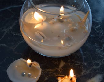 seashell candle etsy