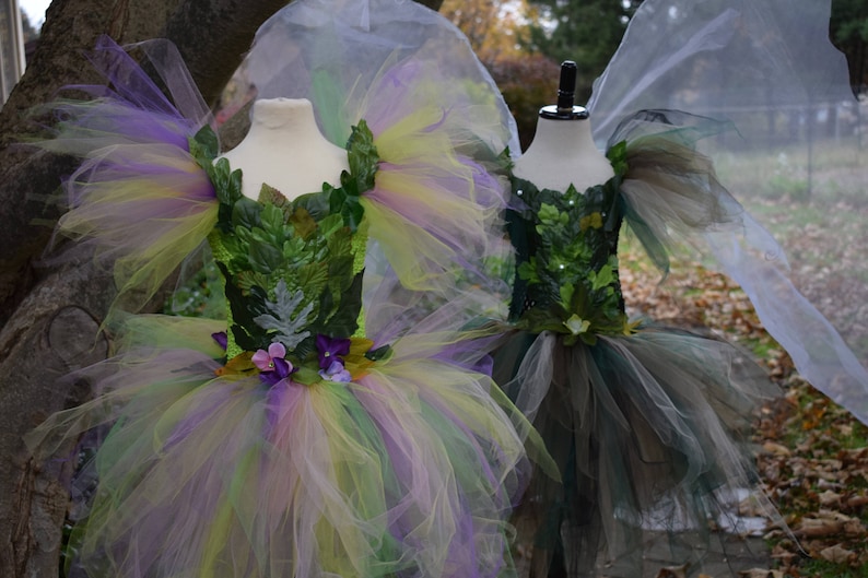Adult Woodland fairy costume,Green fairy costume ice skating costume dance performance costume theatrical fairy dress,garden fairy dress