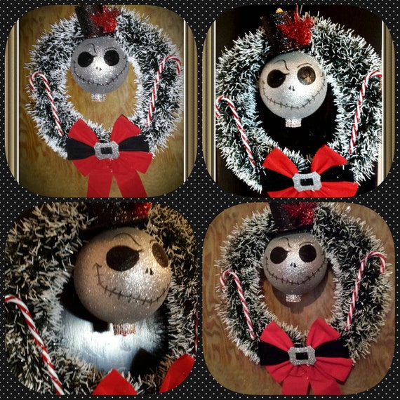 Nightmare Before Christmas Door Wreath Christmas Wreath Jack Etsy