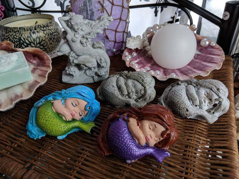 Mermaid Figurine Hand Made Little Mermaid Fish Tank Decor Etsy