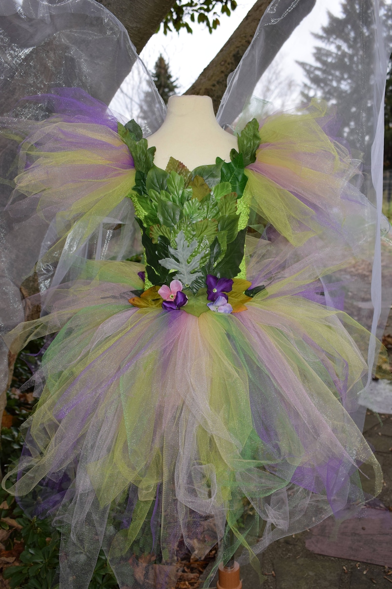 Adult Woodland fairy costume,Green fairy costume ice skating costume dance performance costume theatrical fairy dress,garden fairy dress