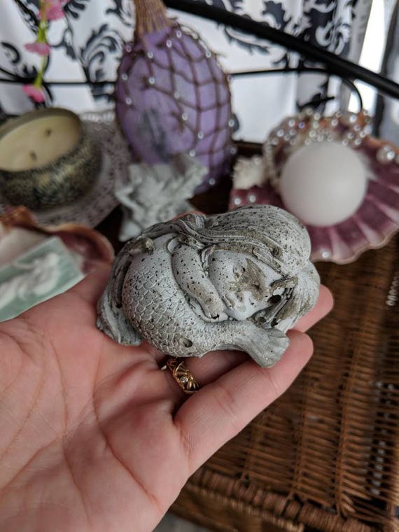 Mermaid Figurine Hand Made Little Mermaid Fish Tank Decor Etsy