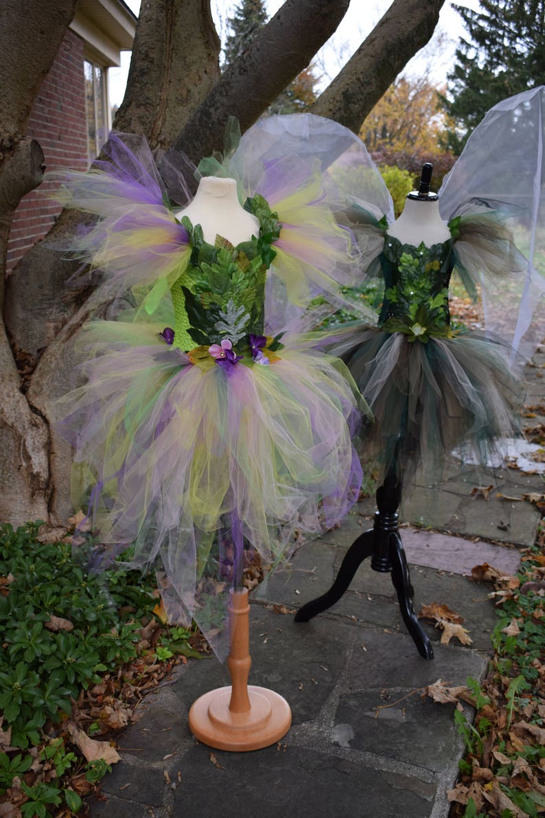 Adult Woodland fairy costume,Green fairy costume ice skating costume dance performance costume theatrical fairy dress,garden fairy dress