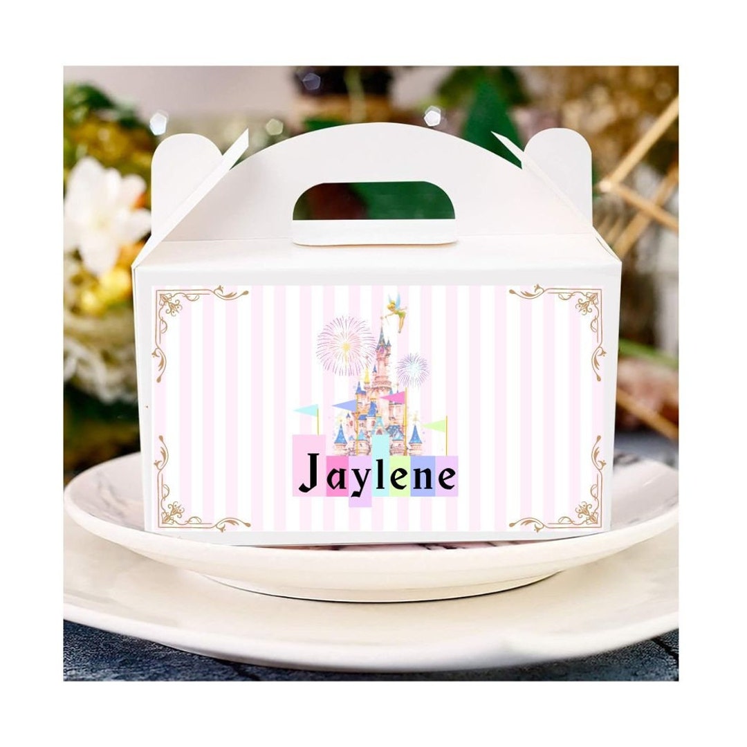 Disneyland Theme Party Favor Boxes Personalized per Dozen Etsy