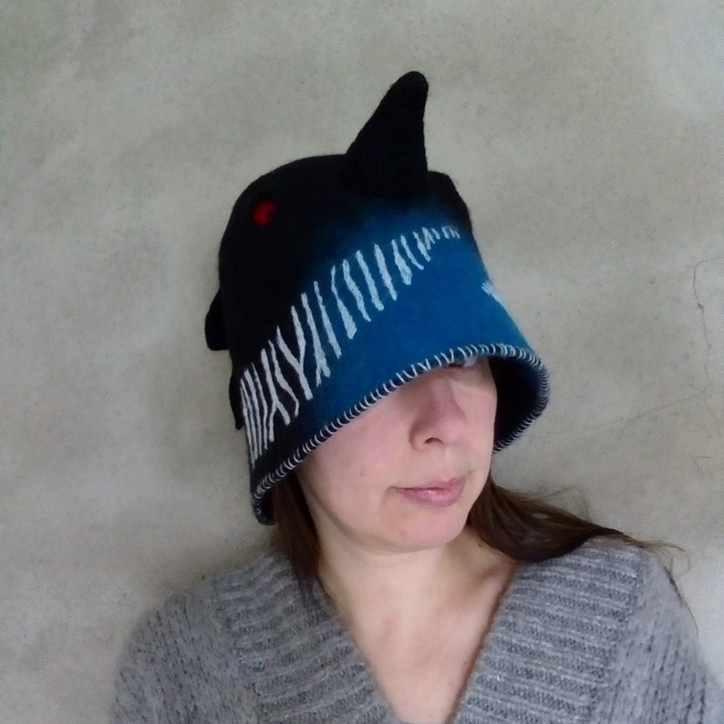 Sauna HatBird HatOne size hatCommon Loon HatWool Felted HatFree Shipping
