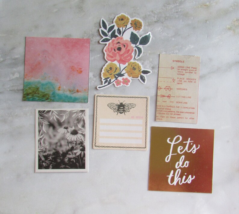 Maggie Holmes Marigold Crate Paper Fresh Bouquet and October Afternoon Vintage Warm Ephemera Pack Warm Toned Vintage Ephemera Pack