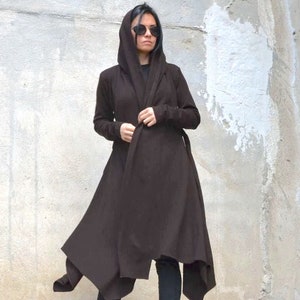 Cloak With Hood, Fall Clothing, Long Cardigan, Cyberpunk Cloak With Hood, Fall Clothing, Long Cardigan, Cyberpunk
