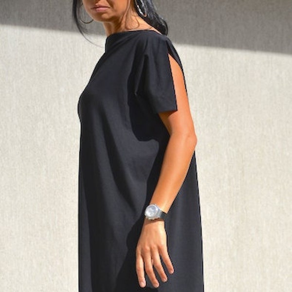 Oversized Asymmetrical One Shoulder Dress, Summer Maxi Dress by Kotytostylelab Clothing