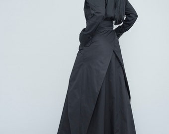 High Waist Long Black Skirt: Plus Size Wedding Guest Outfit