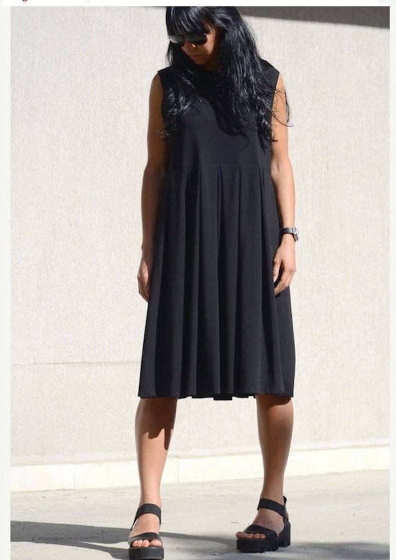 Fit and Flare Knee Length Maxi Dress Pleated Maternity Etsy