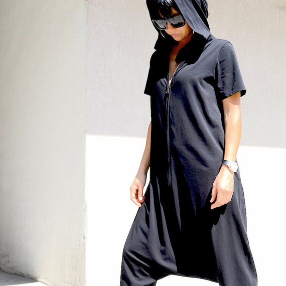 Oversize jumpsuit black jumpsuit dungarees hippy jumpsuit | Etsy