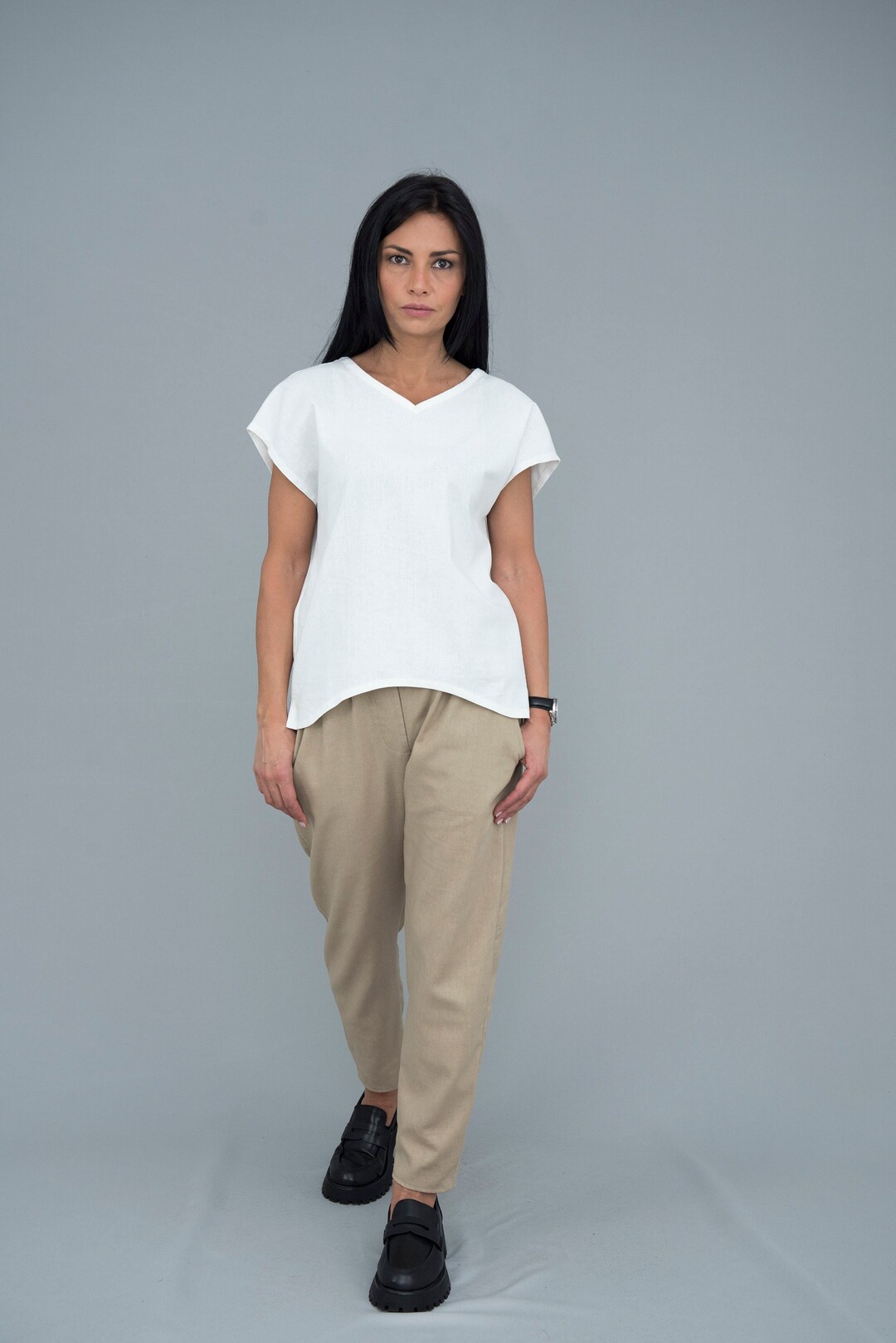 linen blouse dress