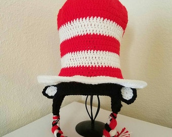 Hat in the Hat, Dr. Suess, Crochet Cat in the Hat