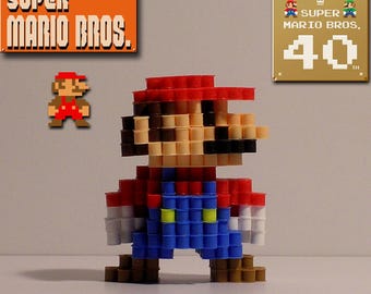 SUPER MARIO BROS. - 3D Mario (Pixel Bead Figure)